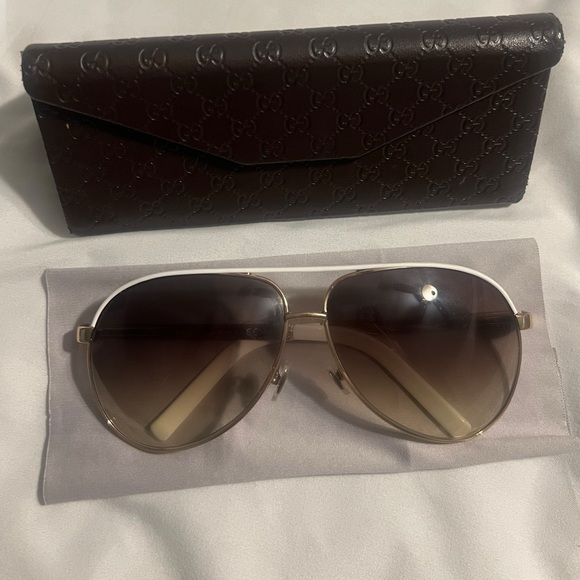 Gucci Aviator Sunglasses Women with Case - Picture 2 of 4